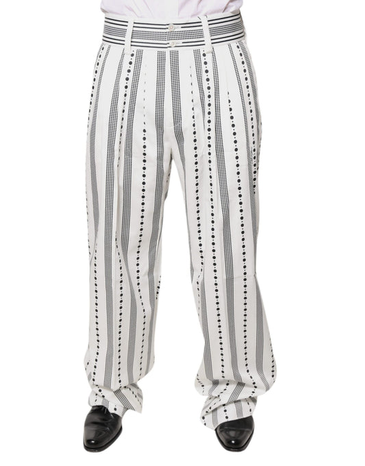 Pantalones de vestir formales rectos blancos
