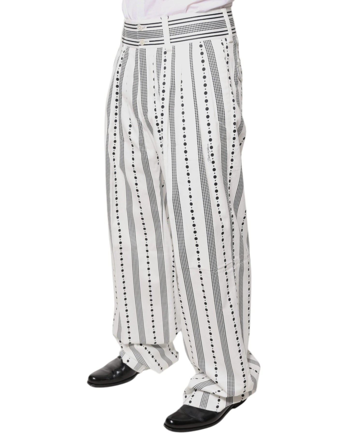 Pantalones de vestir formales rectos blancos