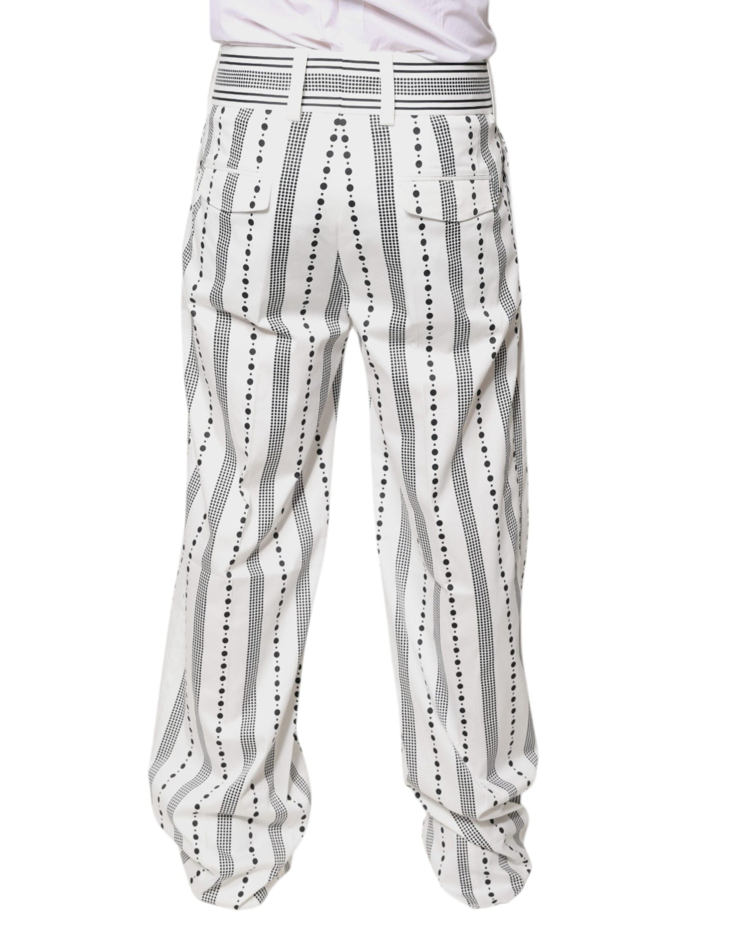 Pantalones de vestir formales rectos blancos