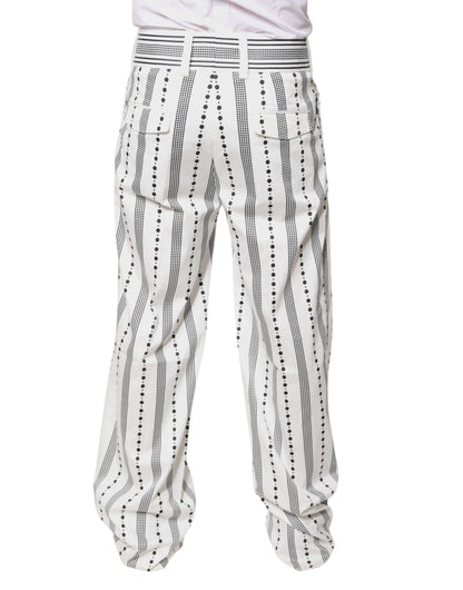 Pantalones de vestir formales rectos blancos