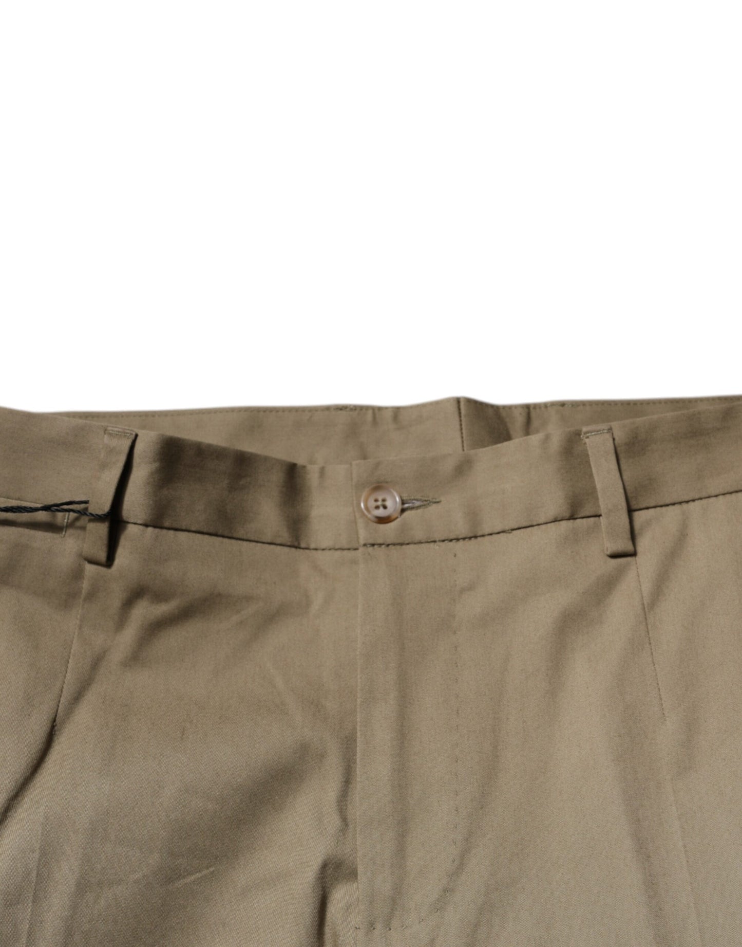 Pantalones casuales cónicos con logotipo marrón para hombre