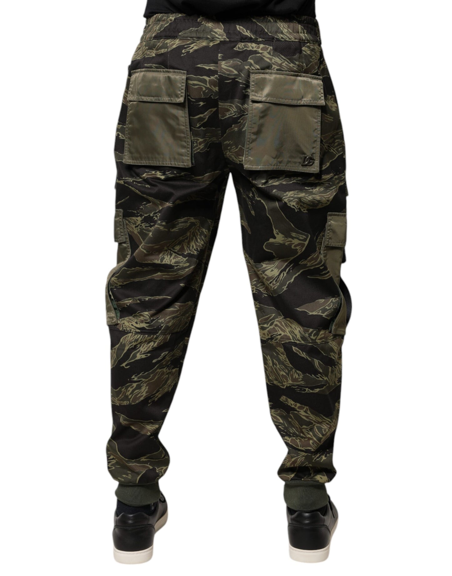 Pantalones cargo deportivos de algodón verde