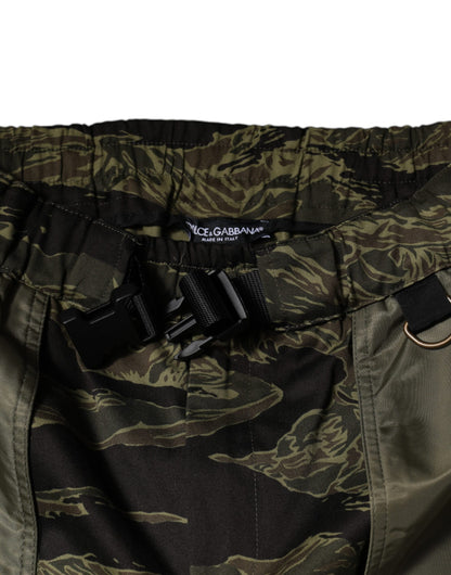 Pantalones cargo deportivos de algodón verde