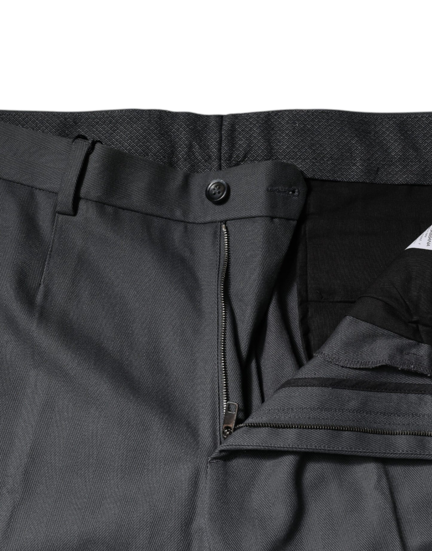 Pantalones de vestir formales grises de corte cónico