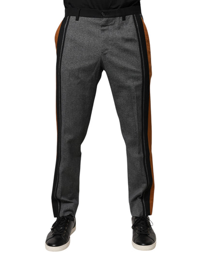 Pantalones formales de vestir cónicos de algodón multicolor