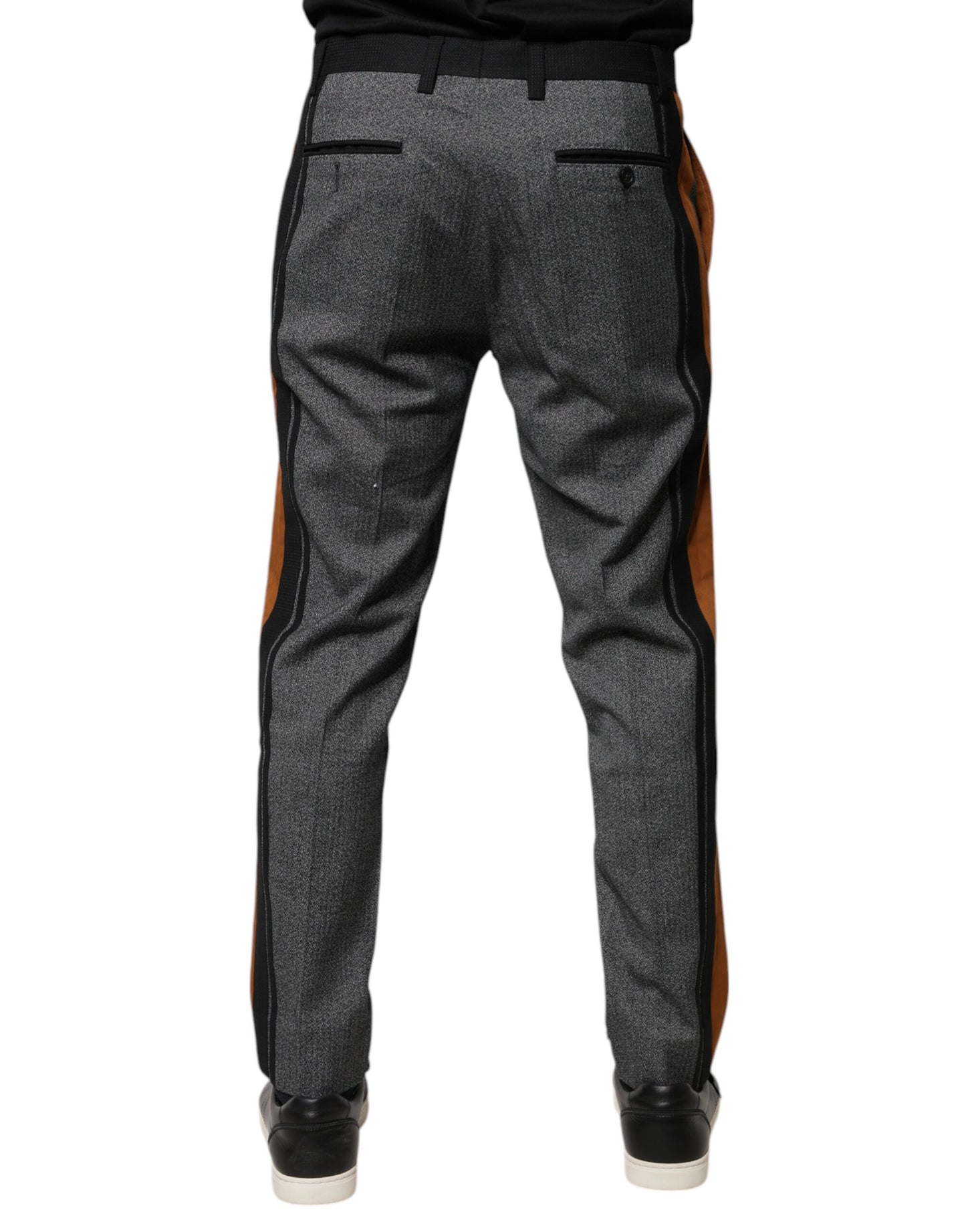 Pantalones formales de vestir cónicos de algodón multicolor