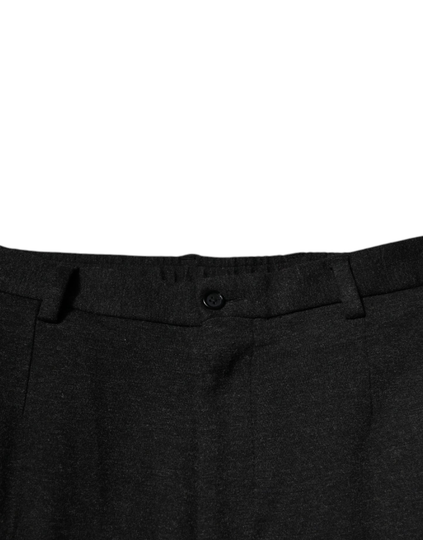 Pantalones casuales cargo de viscosa negra para hombre