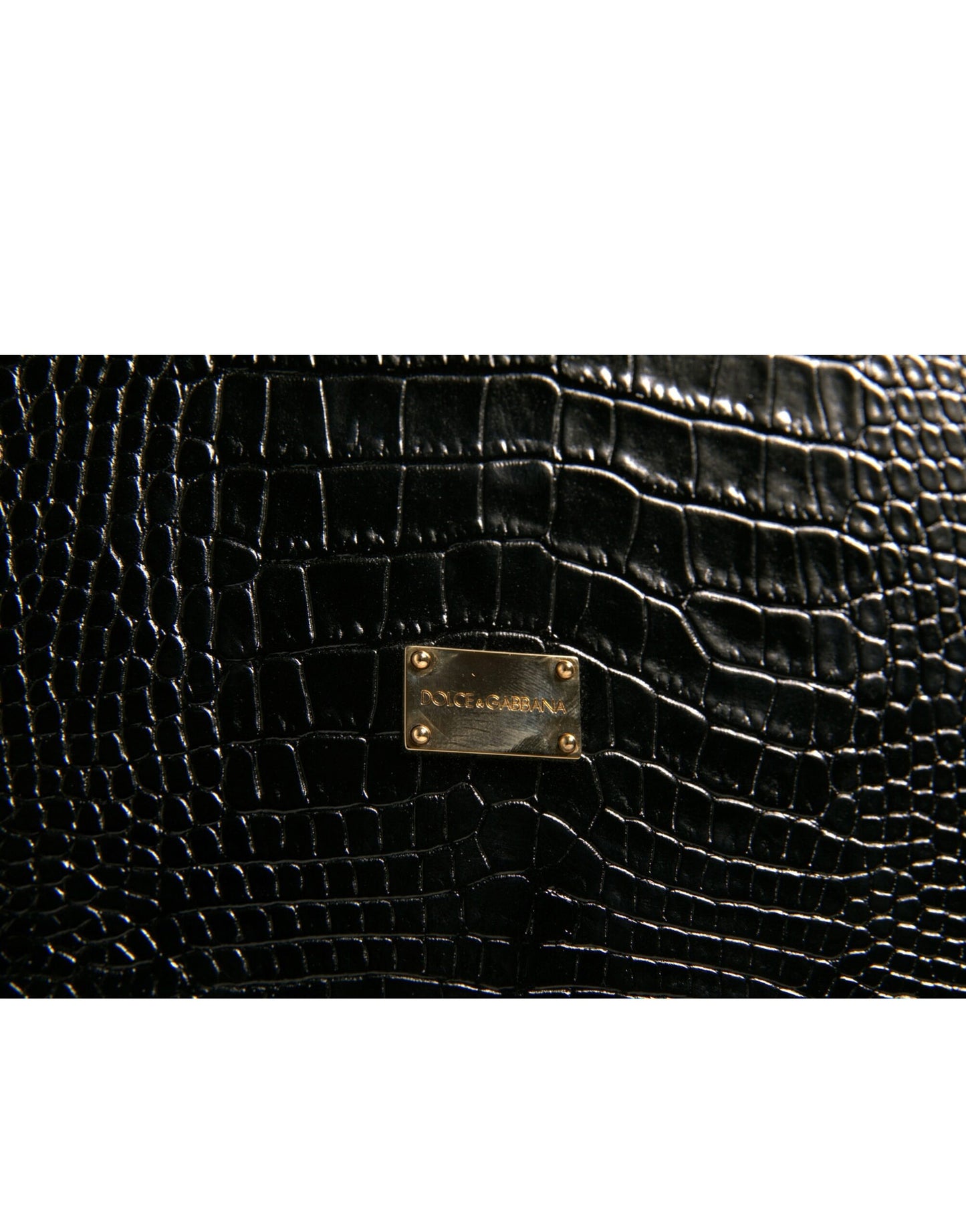 Elegante estuche para catálogo con placa de logotipo de cuero negro