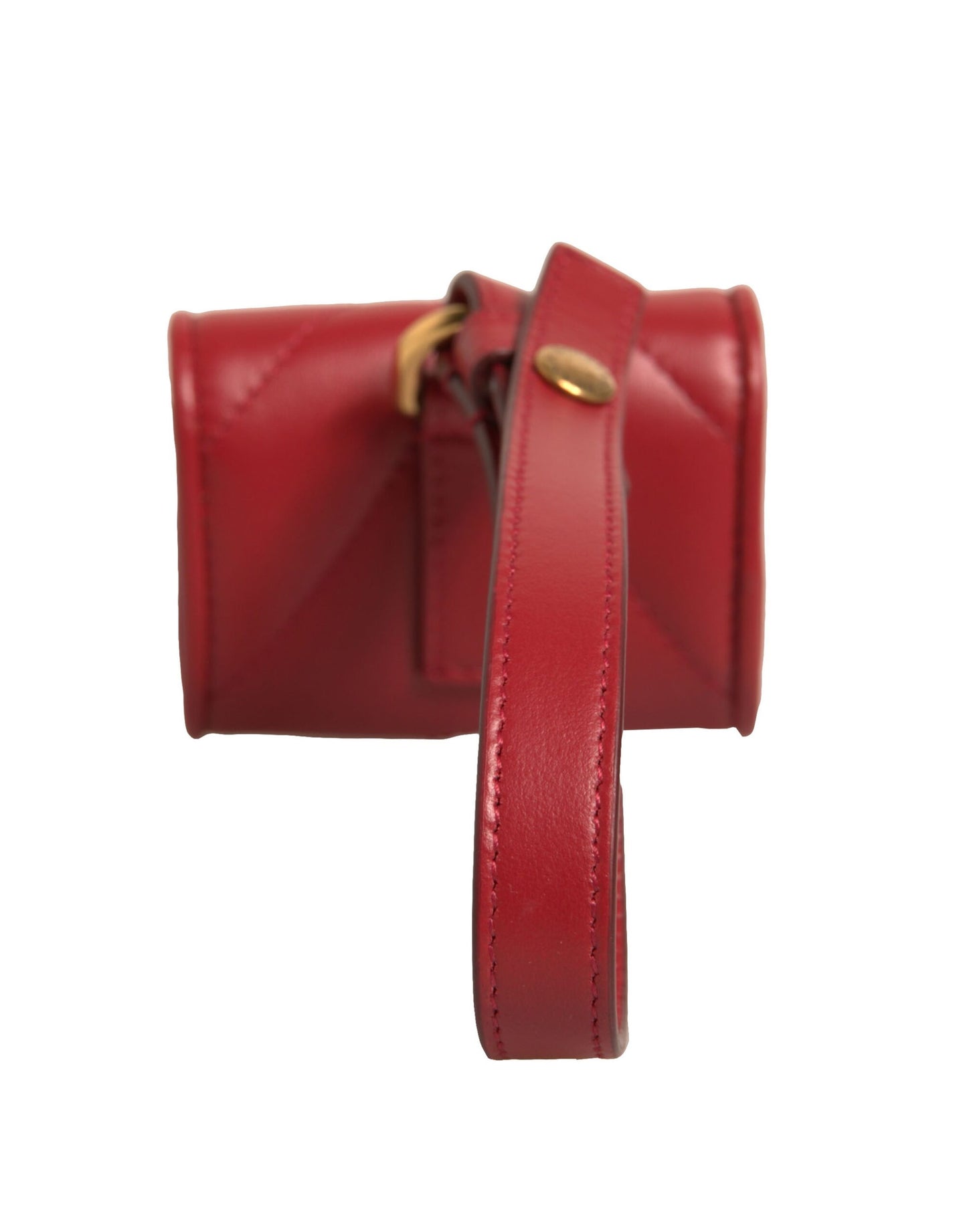 Estuche para Airpods con correa de cuero negro con diseño de corazón Devotion