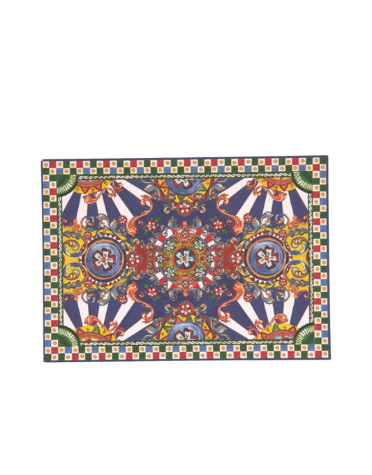 Portatarjetas postal con sobre Carretto Siciliano multicolor