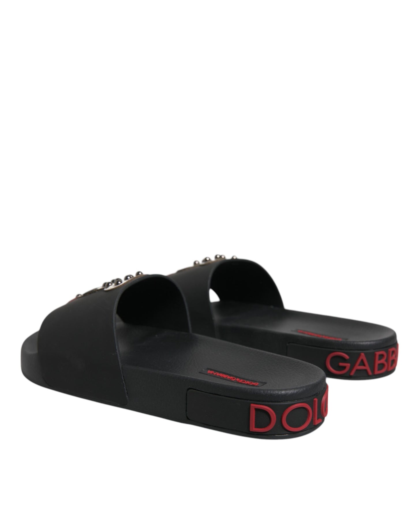 Sandalias de cuero negro tipo chanclas, zapatos de playa