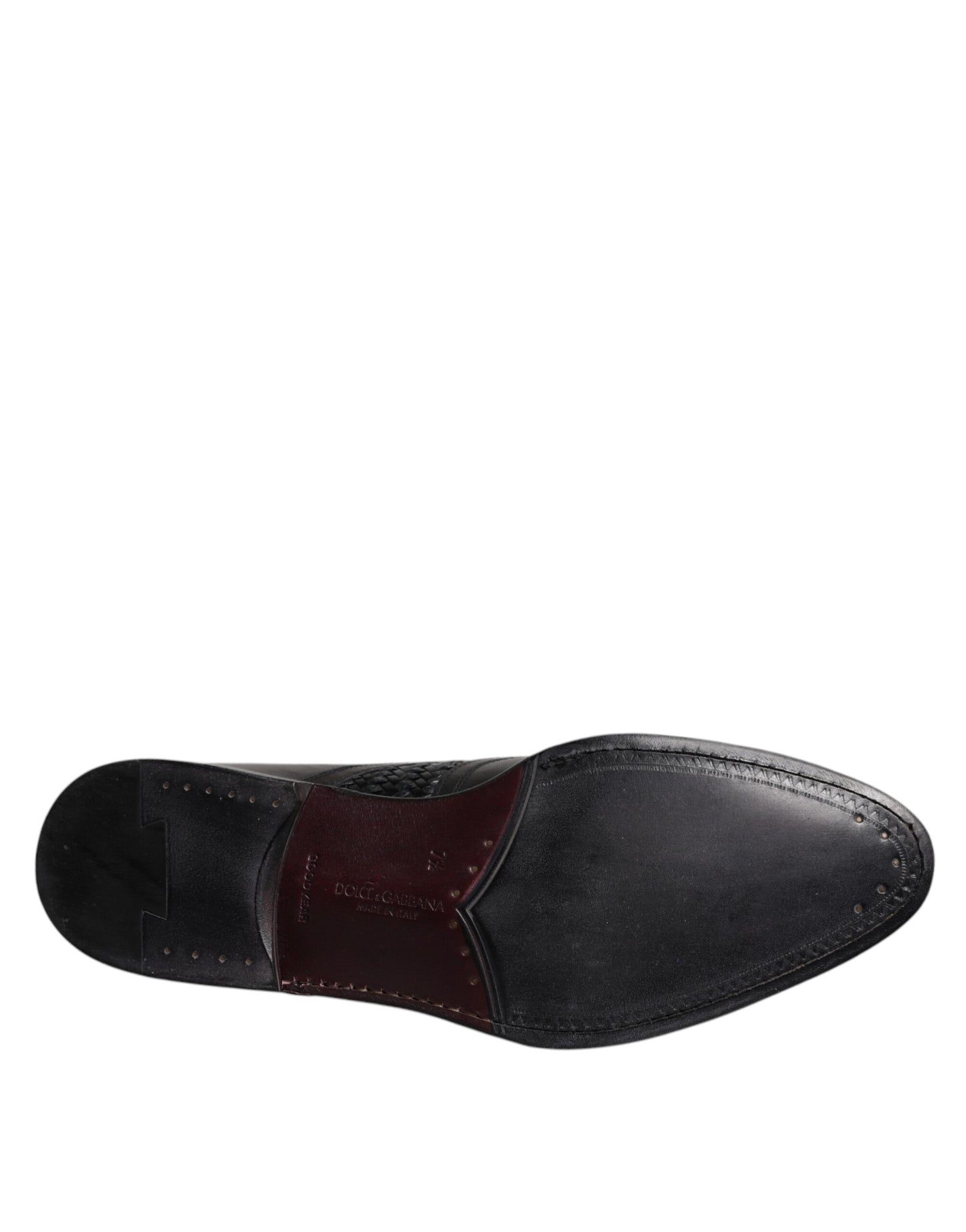Zapatos de vestir formales Derby de cuero negro con punta de ala y cordones