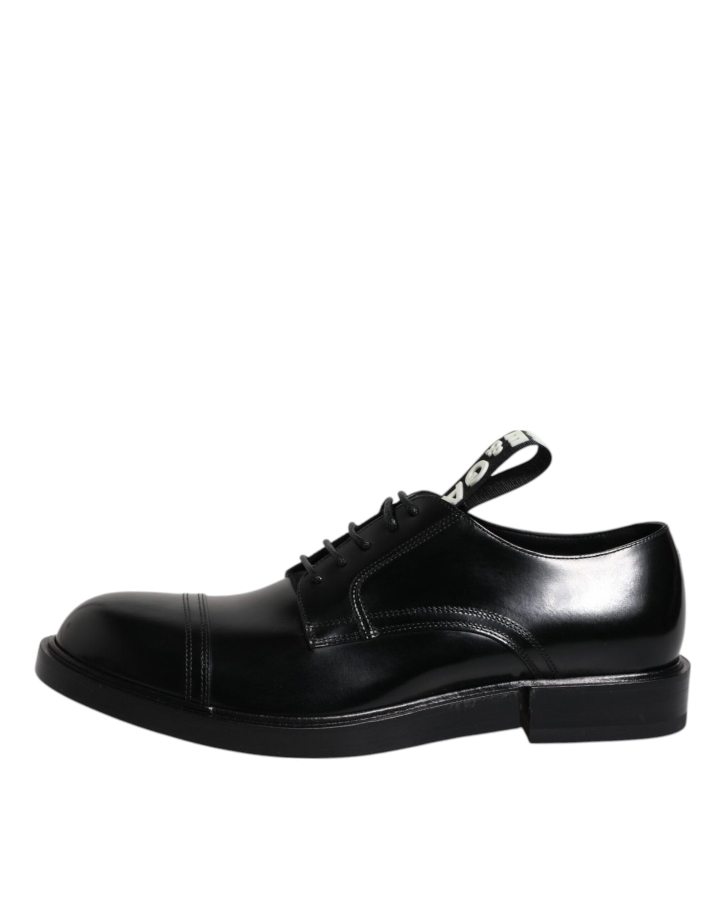 Zapatos de vestir formales Derby de charol negro con cordones