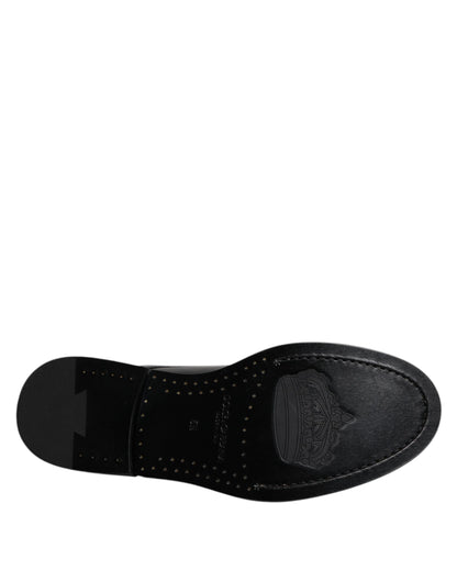Zapatos de vestir formales Derby de charol negro con cordones