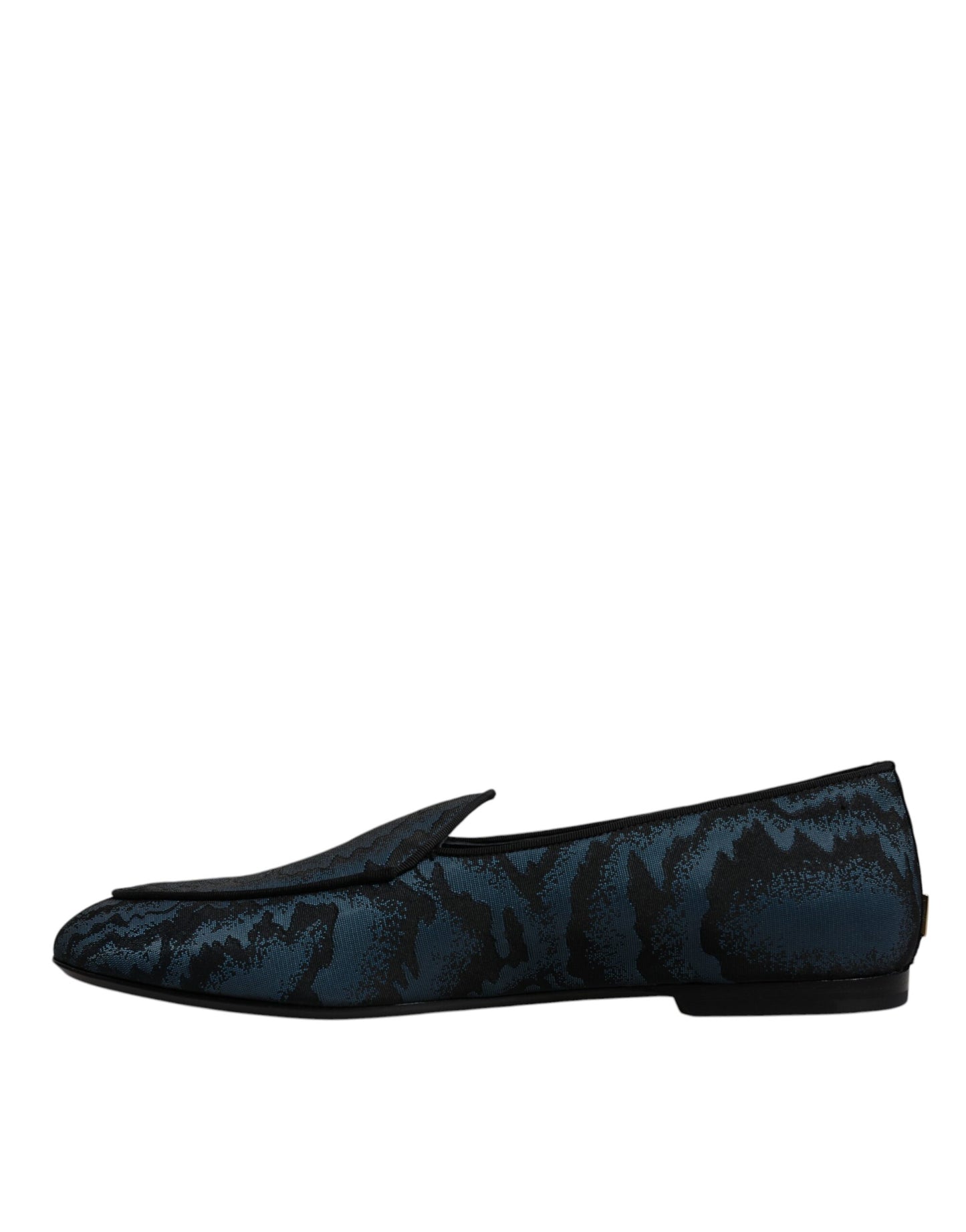 Zapatos de vestir planos azules y negros para hombre
