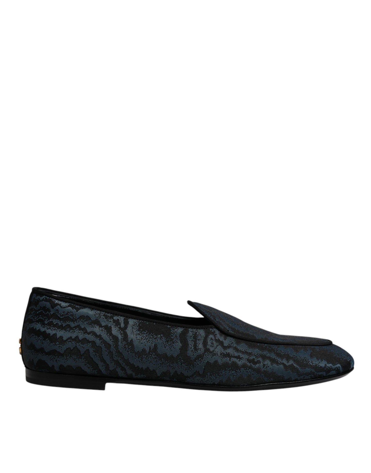 Zapatos de vestir planos azules y negros para hombre