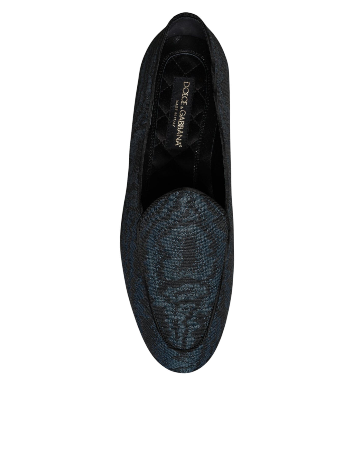 Zapatos de vestir planos azules y negros para hombre