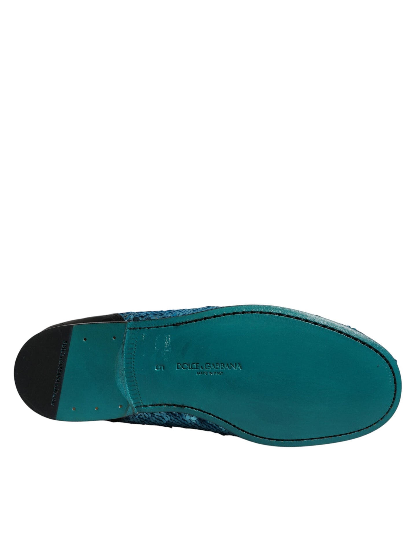 Mocasines con lentejuelas azules, zapatos de vestir formales