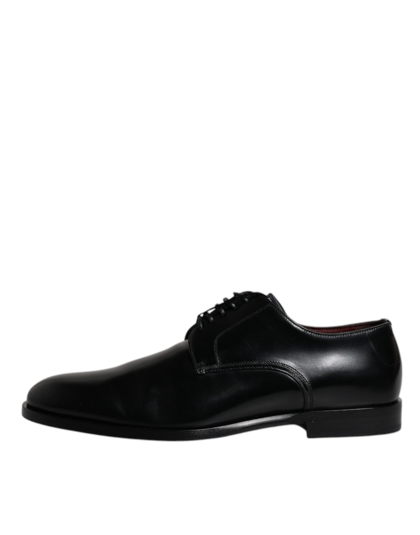 Zapatos Derby de vestir formales con cordones de piel de becerro negra