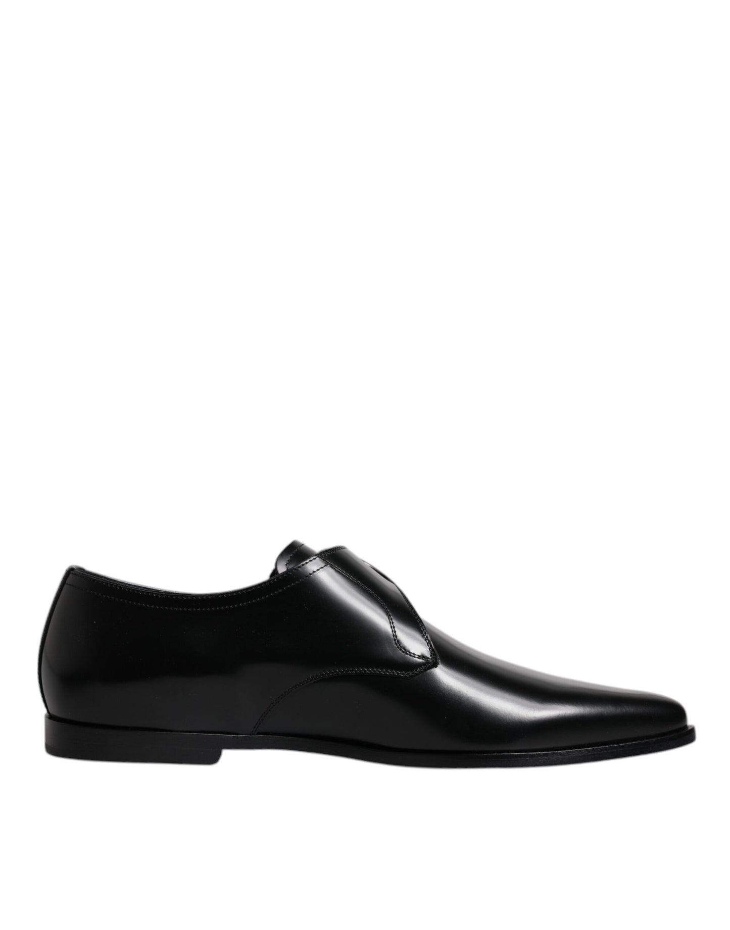 Zapatos Derby formales con correa de monje de cuero negro
