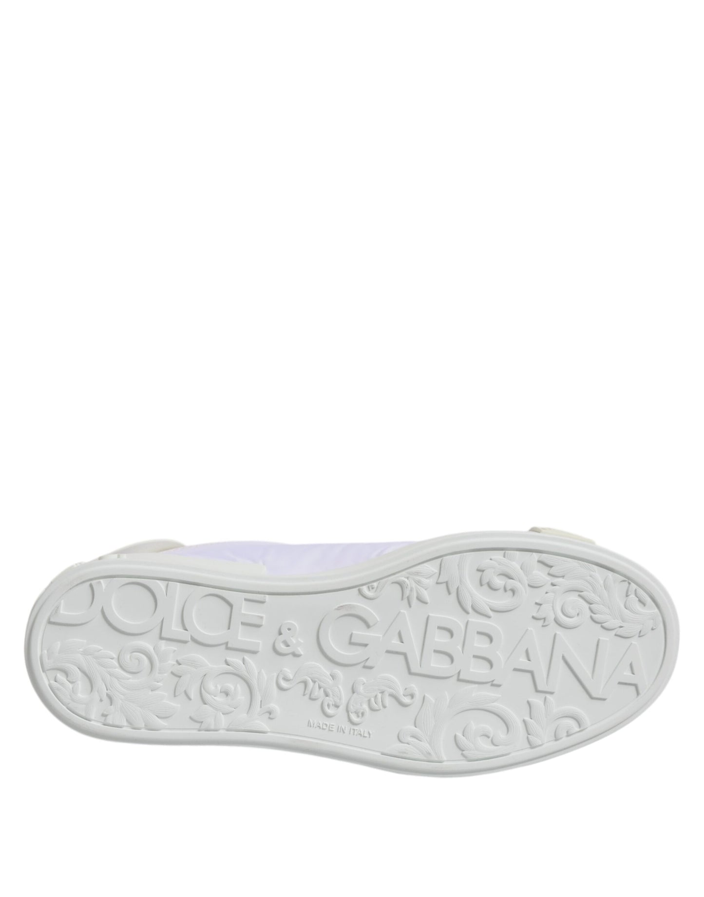 Zapatillas bajas de piel y nailon blancas