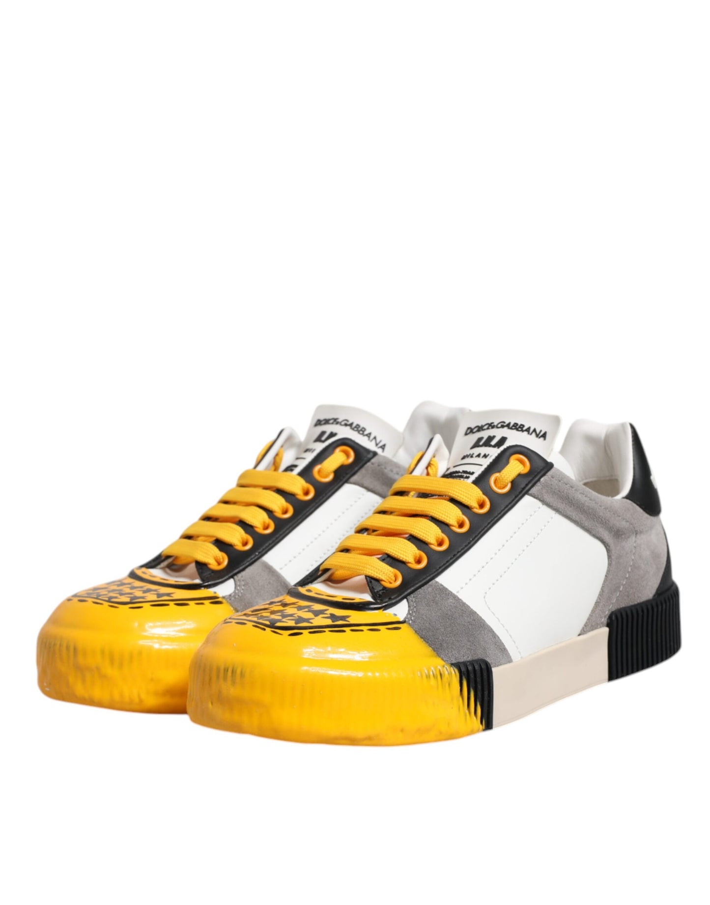 Zapatillas deportivas bajas DNA de cuero multicolor
