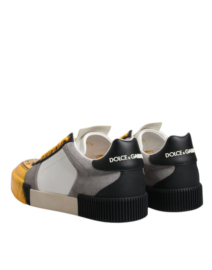 Zapatillas deportivas bajas DNA de cuero multicolor