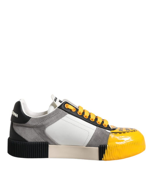 Zapatillas deportivas bajas DNA de cuero multicolor