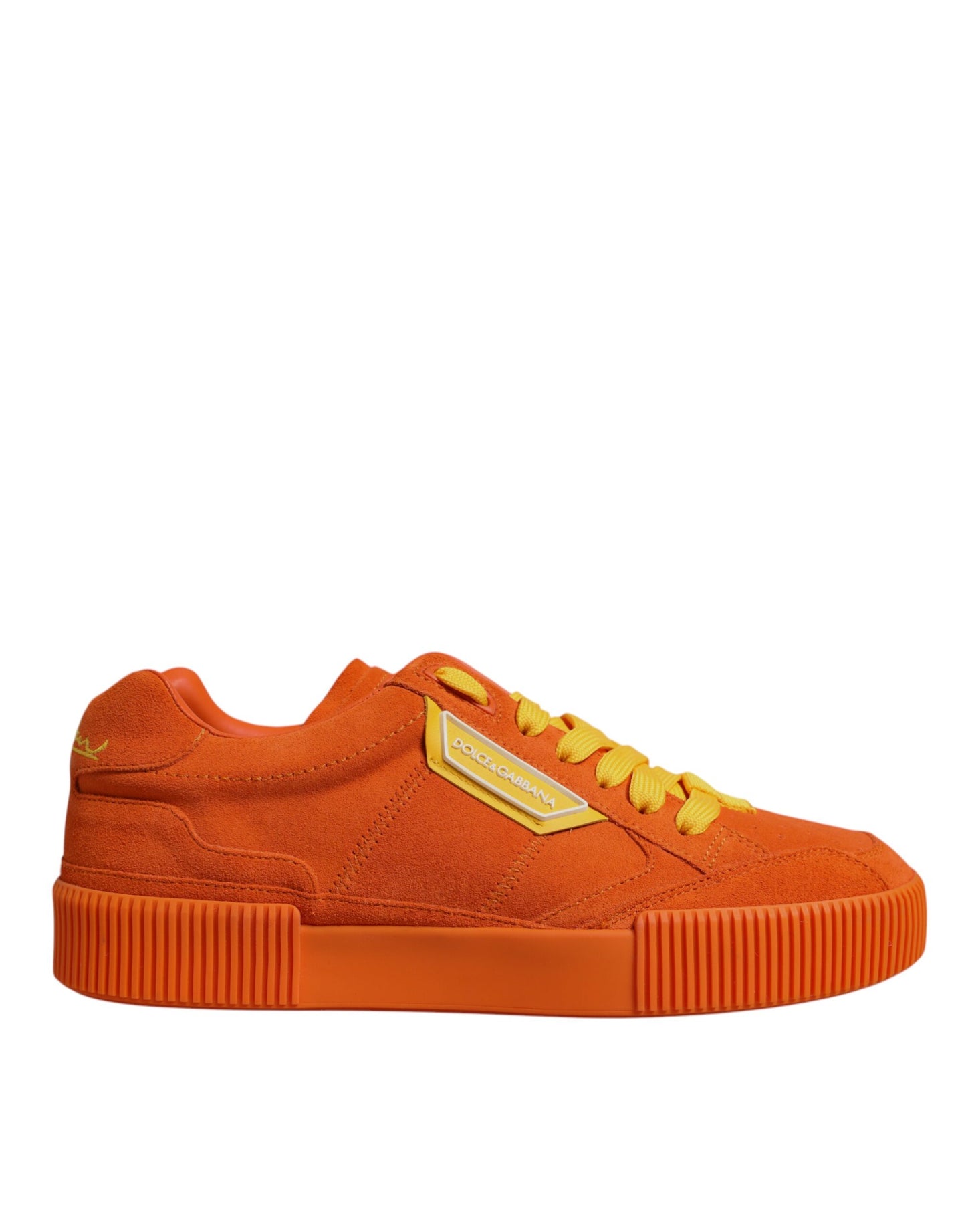 Zapatillas bajas de cuero naranja Miami