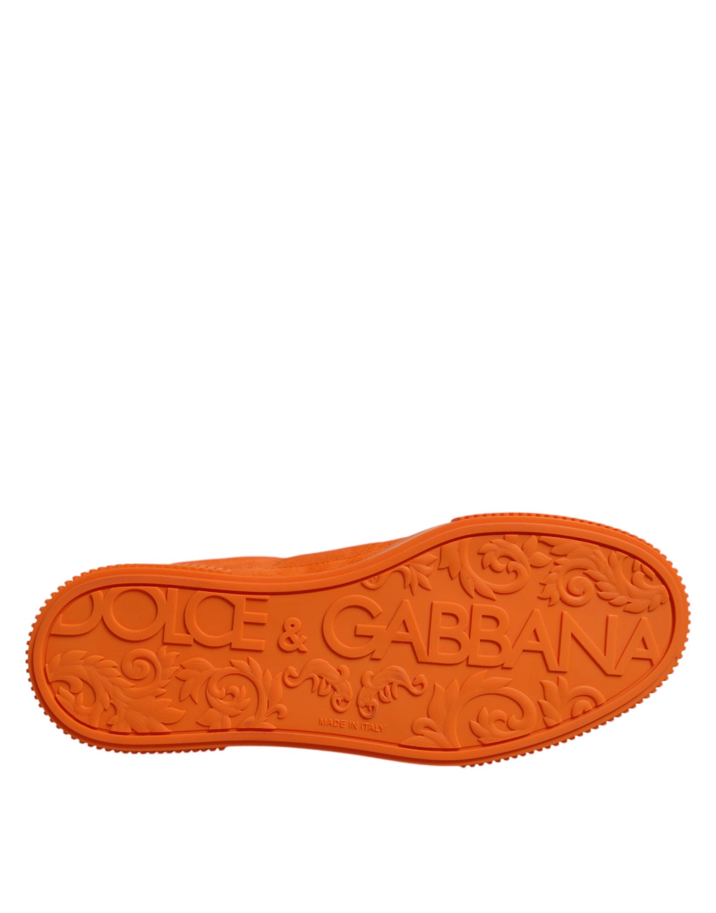 Zapatillas bajas de cuero naranja Miami