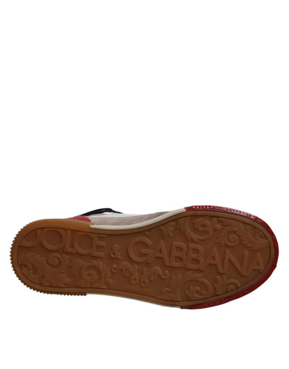 Zapatillas altas de cuero multicolor