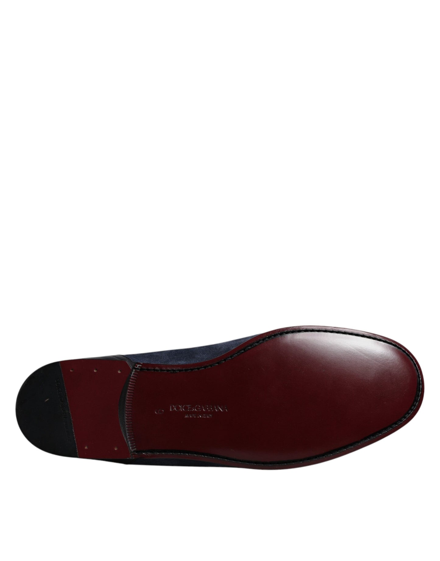 Zapatos de piel de ante azul, mocasines