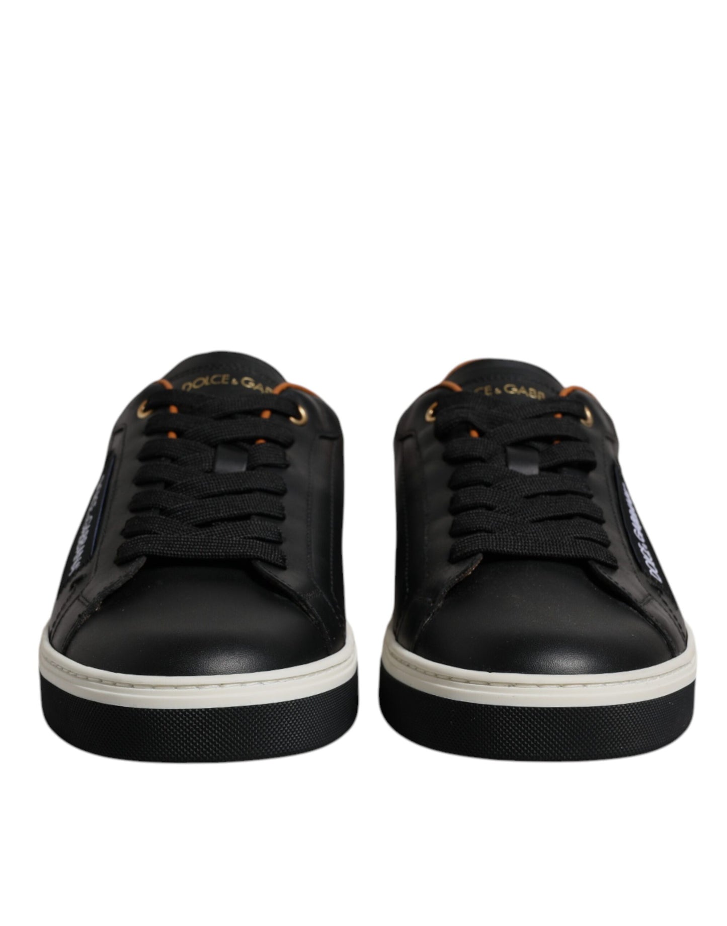 Zapatillas deportivas bajas de cuero negro para hombre
