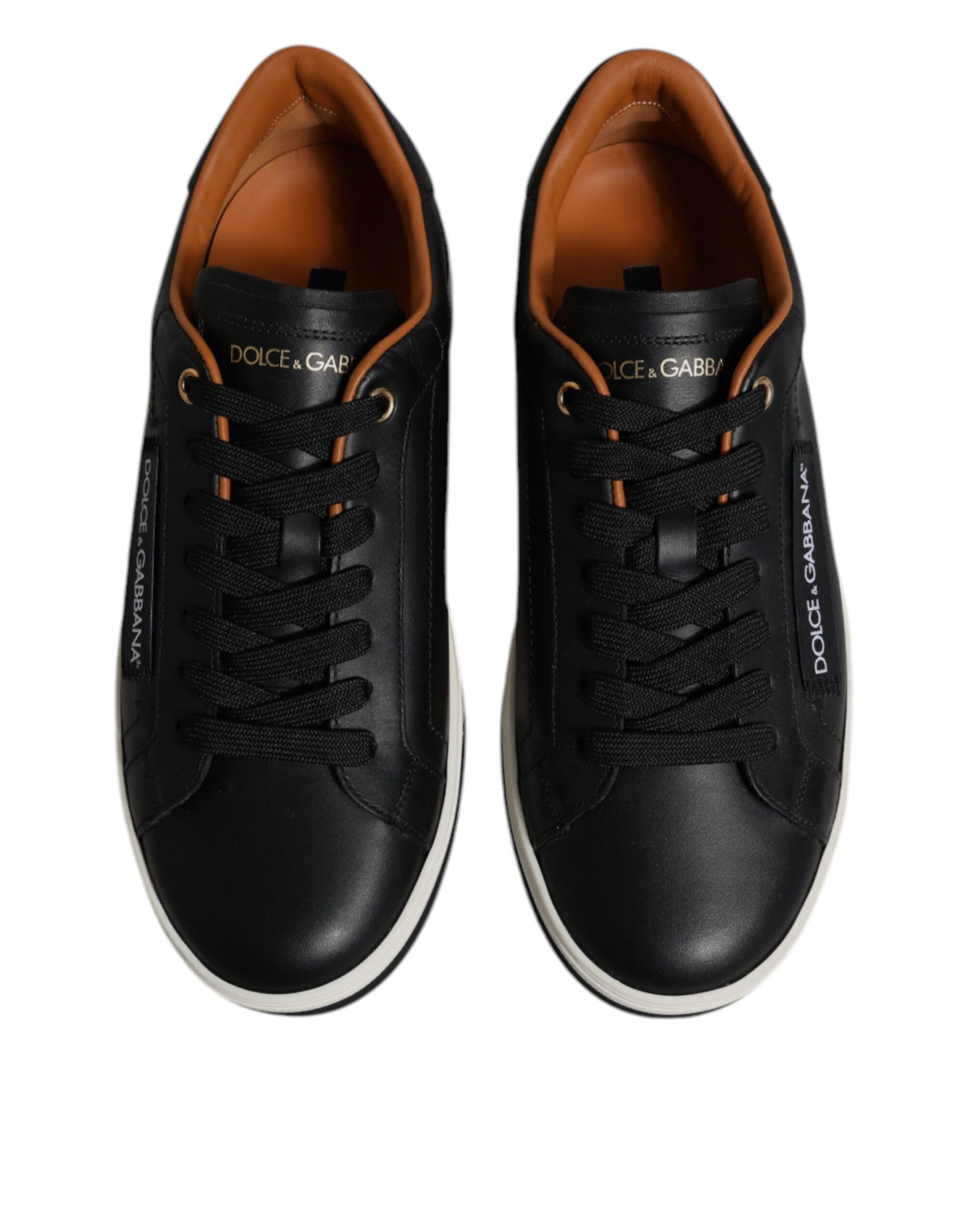 Zapatillas deportivas bajas de cuero negro para hombre