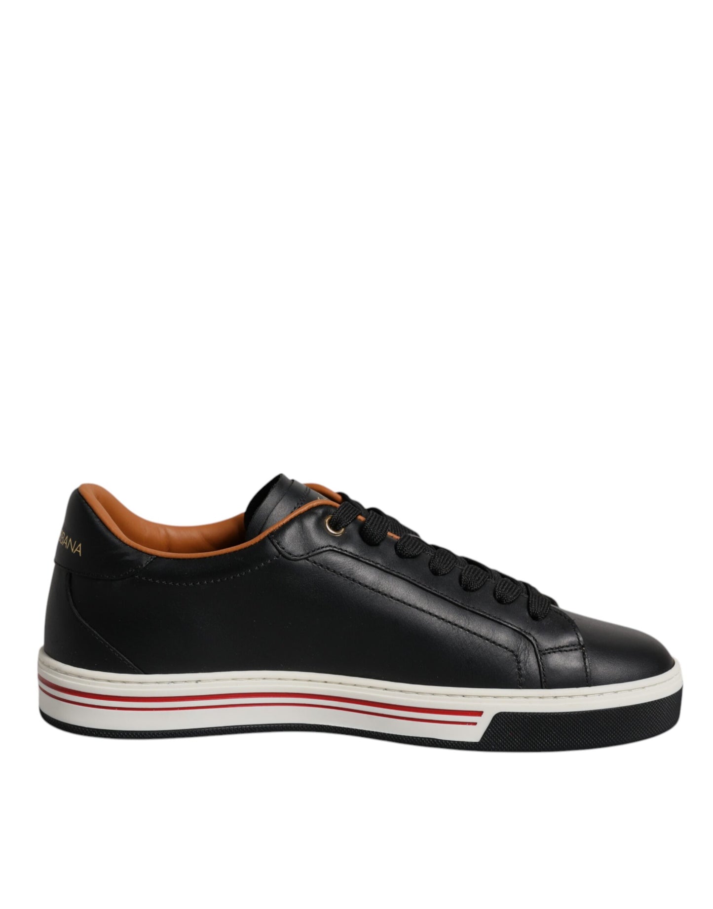 Zapatillas deportivas bajas de cuero negro para hombre