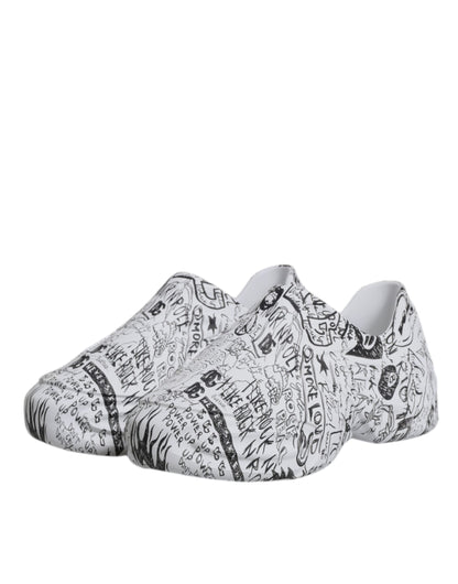 Zapatillas Daymaster con grafiti en blanco y negro