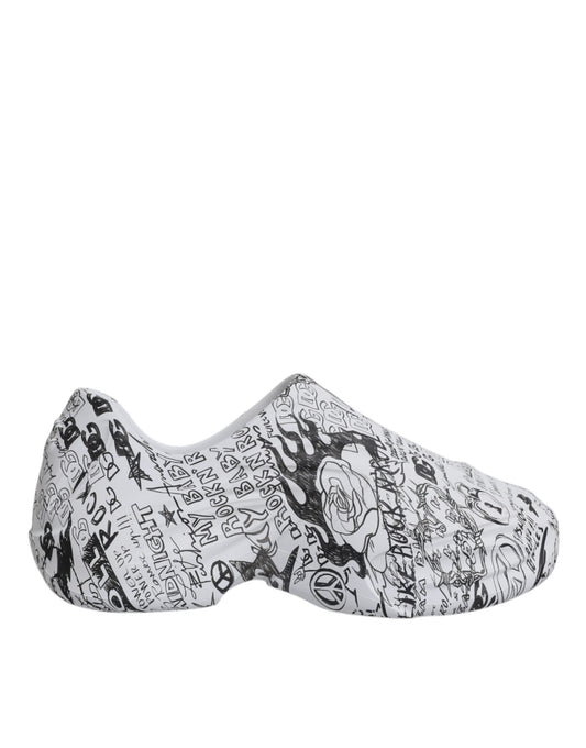 Zapatillas Daymaster con grafiti en blanco y negro