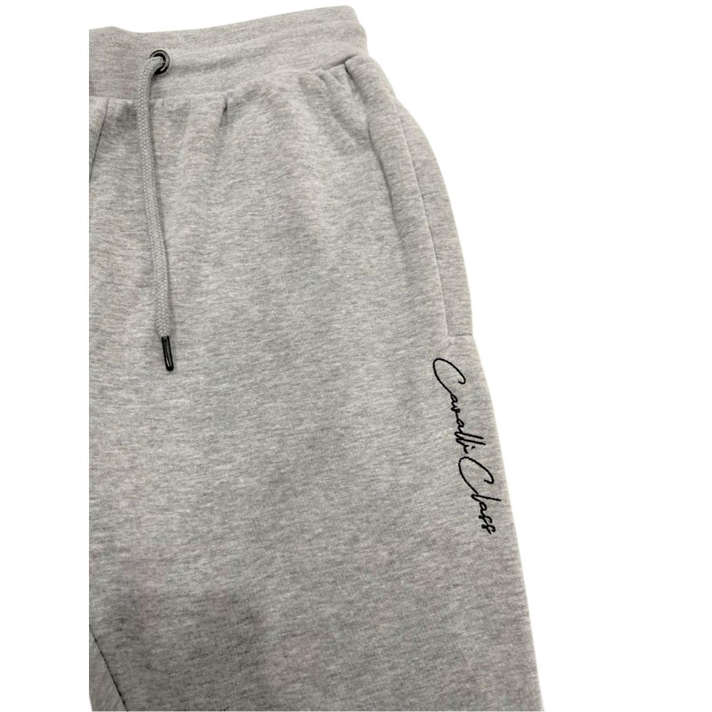 Pantalón deportivo de poliéster gris para mujer
