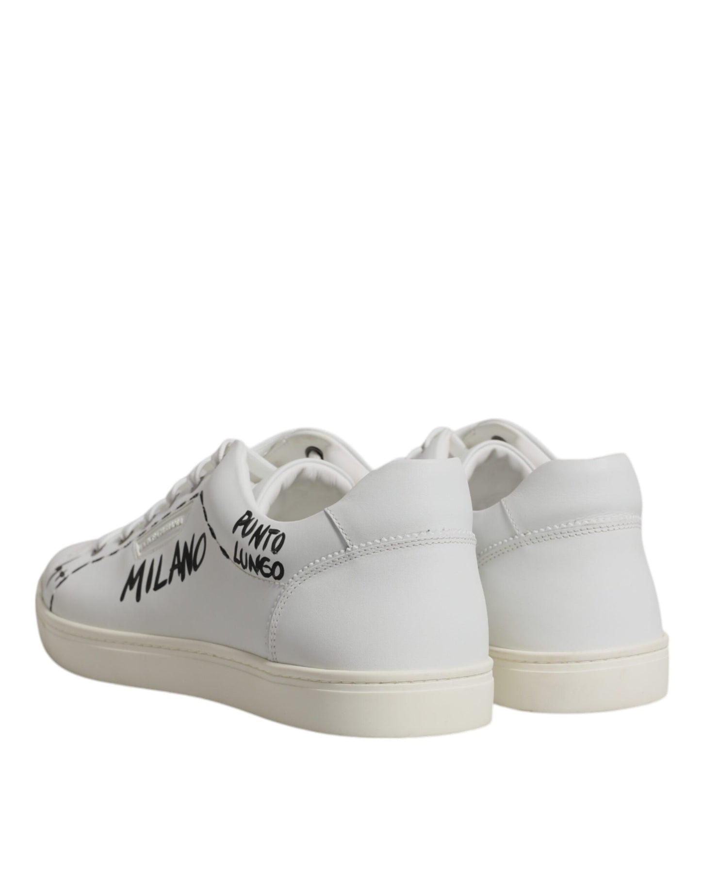 Zapatillas bajas Milano de piel blanca