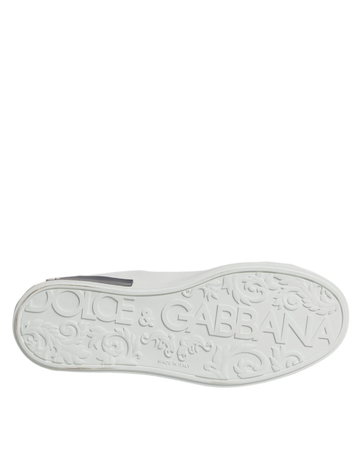 Zapatillas Portofino de piel blanca y negra
