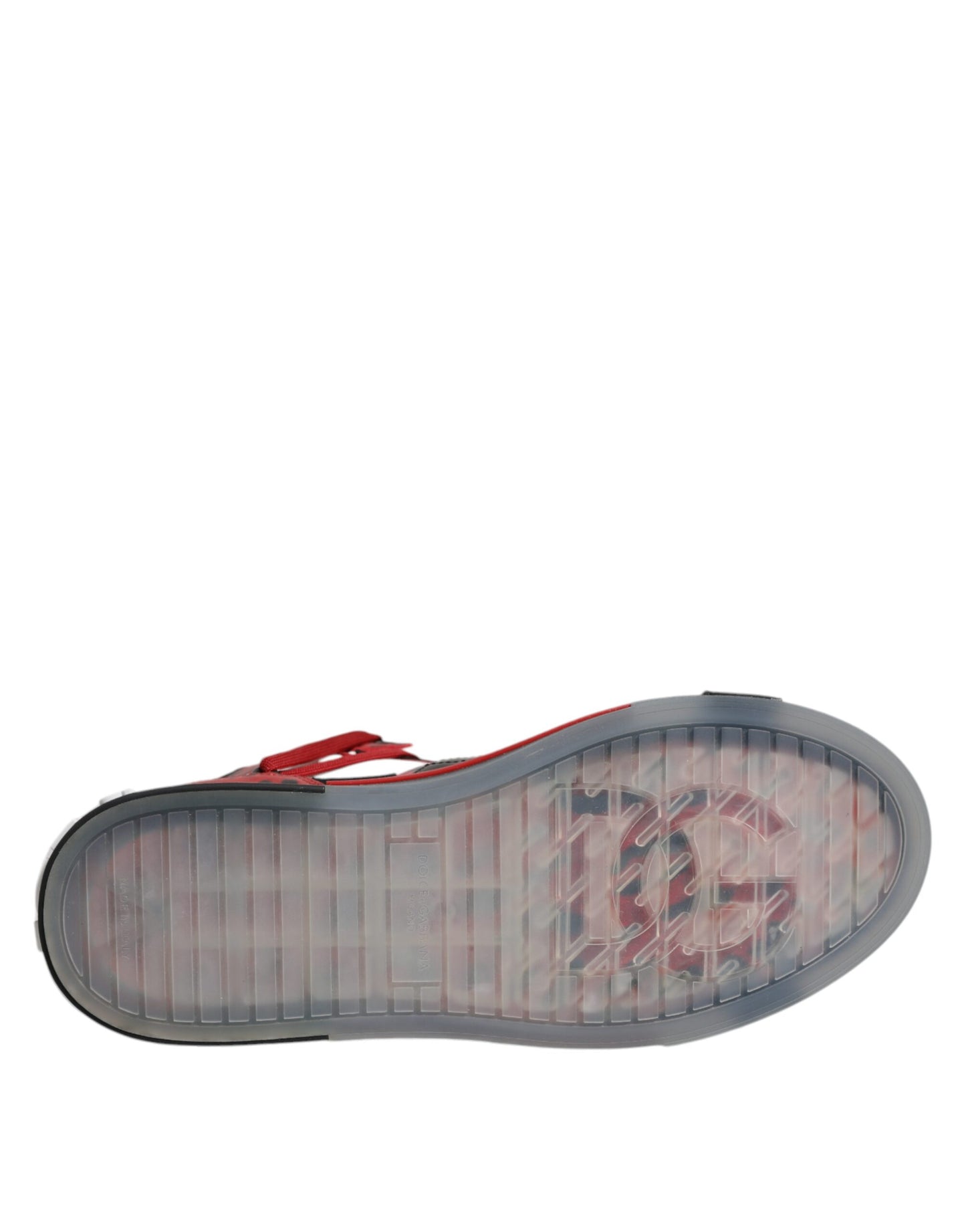 Zapatillas altas de cuero multicolor