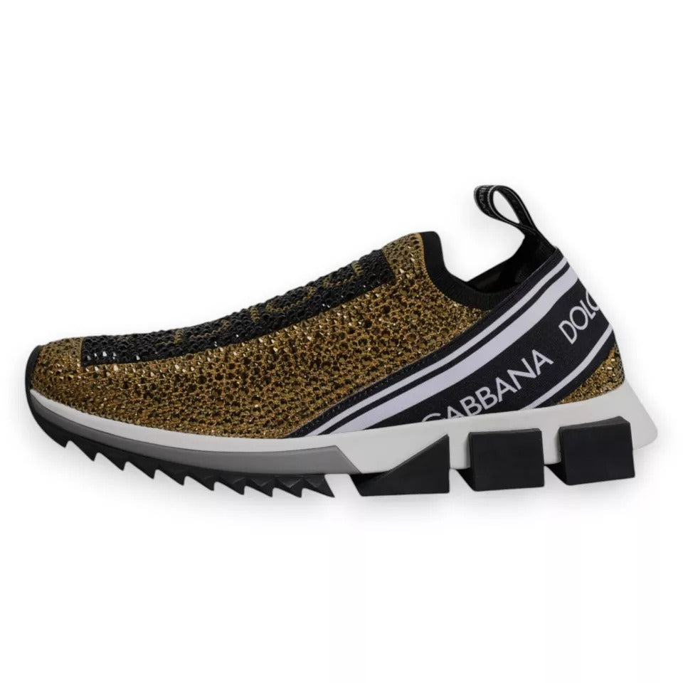 Zapatillas Sorrento con diamantes de imitación dorados