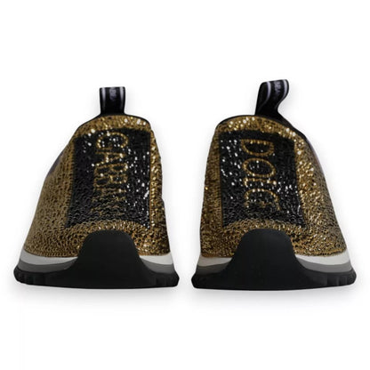 Zapatillas Sorrento con diamantes de imitación dorados