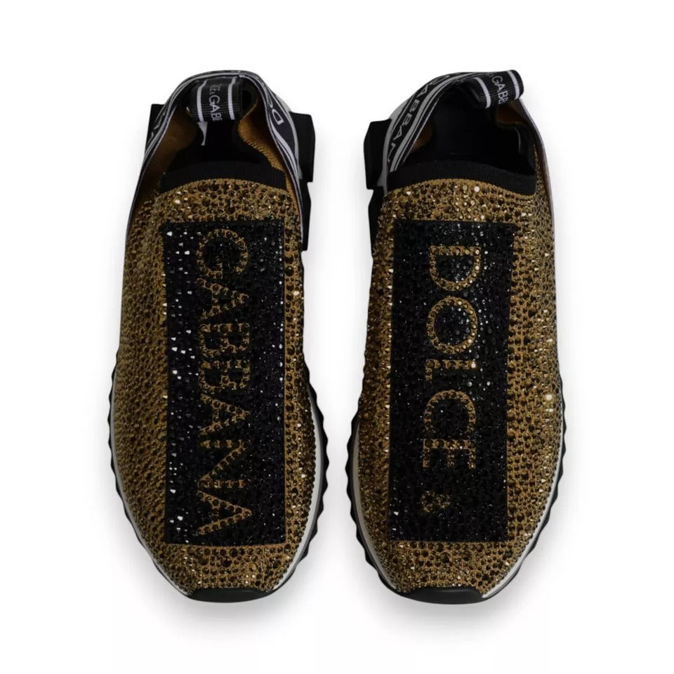 Zapatillas Sorrento con diamantes de imitación dorados
