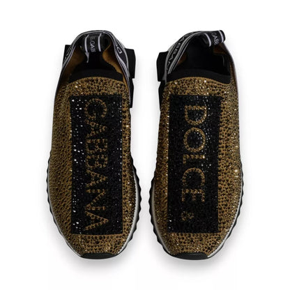 Zapatillas Sorrento con diamantes de imitación dorados