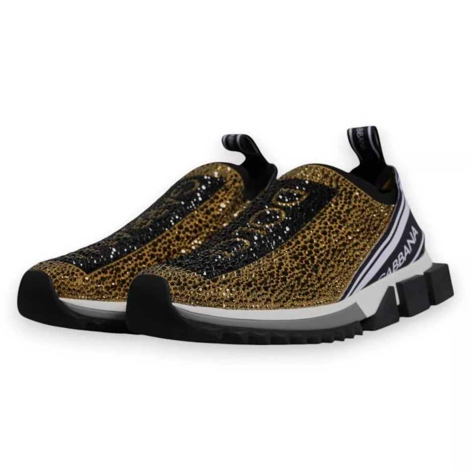 Zapatillas Sorrento con diamantes de imitación dorados