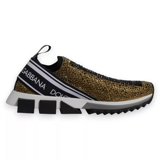 Zapatillas Sorrento con diamantes de imitación dorados