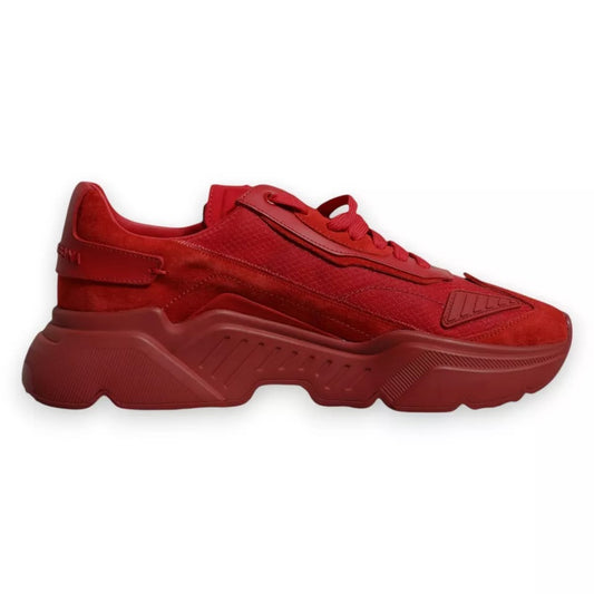 Zapatillas bajas Daymaster de cuero rojo