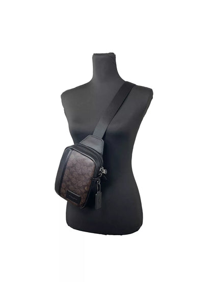 Mochila bandolera Edge L Pack color nogal negro (CW347)