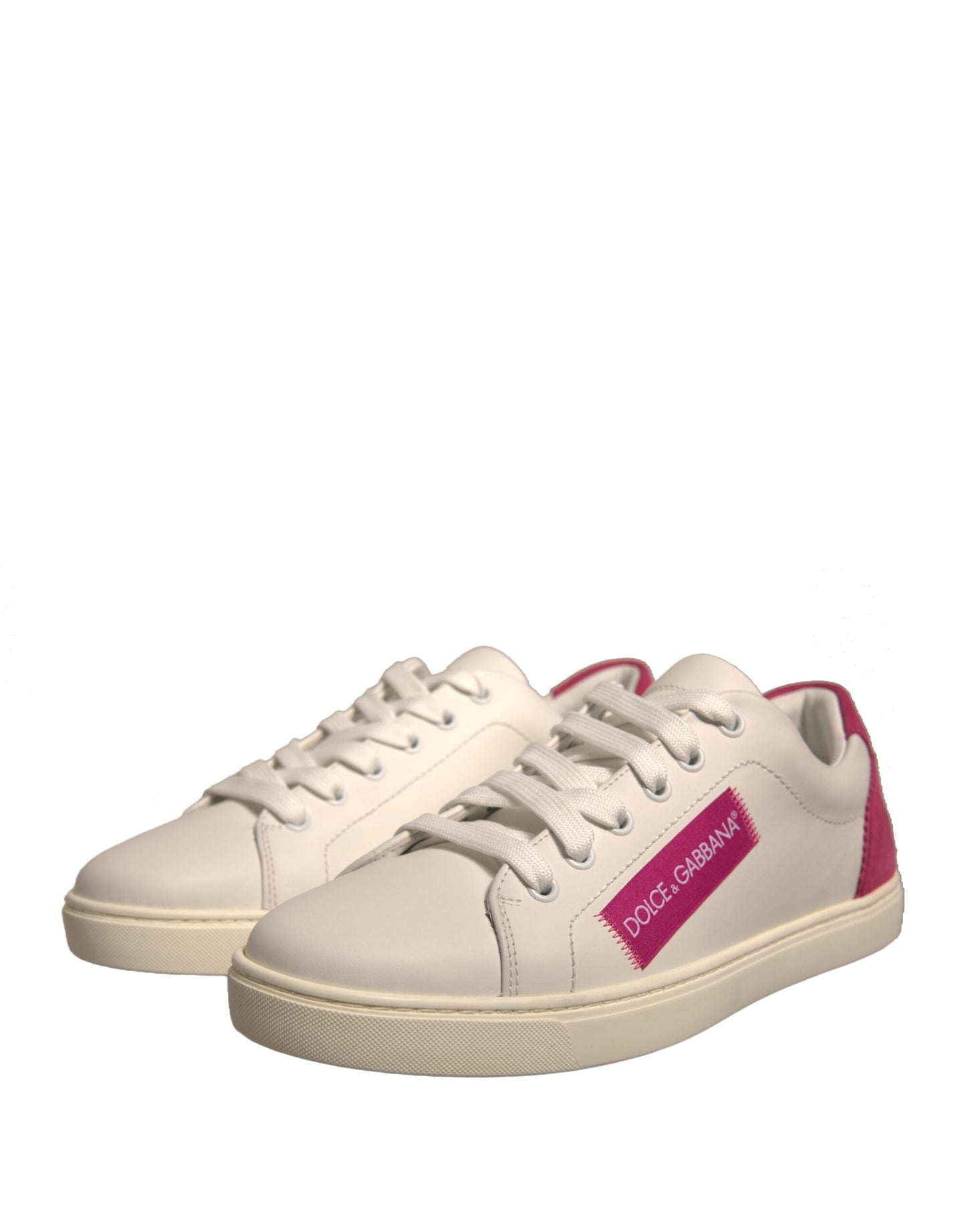 Zapatillas bajas de piel de ante blanca